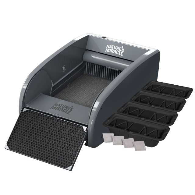Nature's miracle self cleaning litter box single cat store